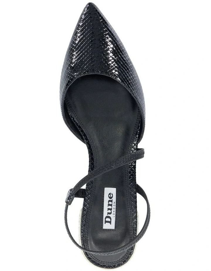 Harlem Slingback Flat in Black image 3