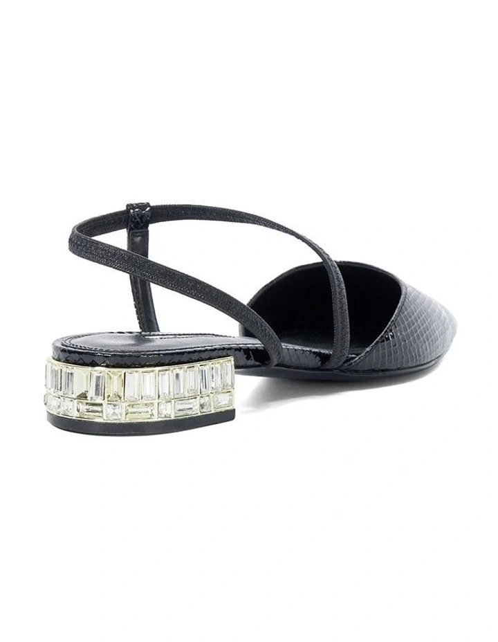 Harlem Slingback Flat in Black image 4