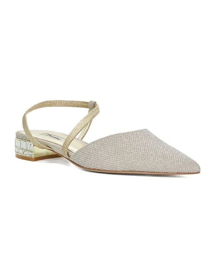 Harlem Slingback Flat in Gold image 3