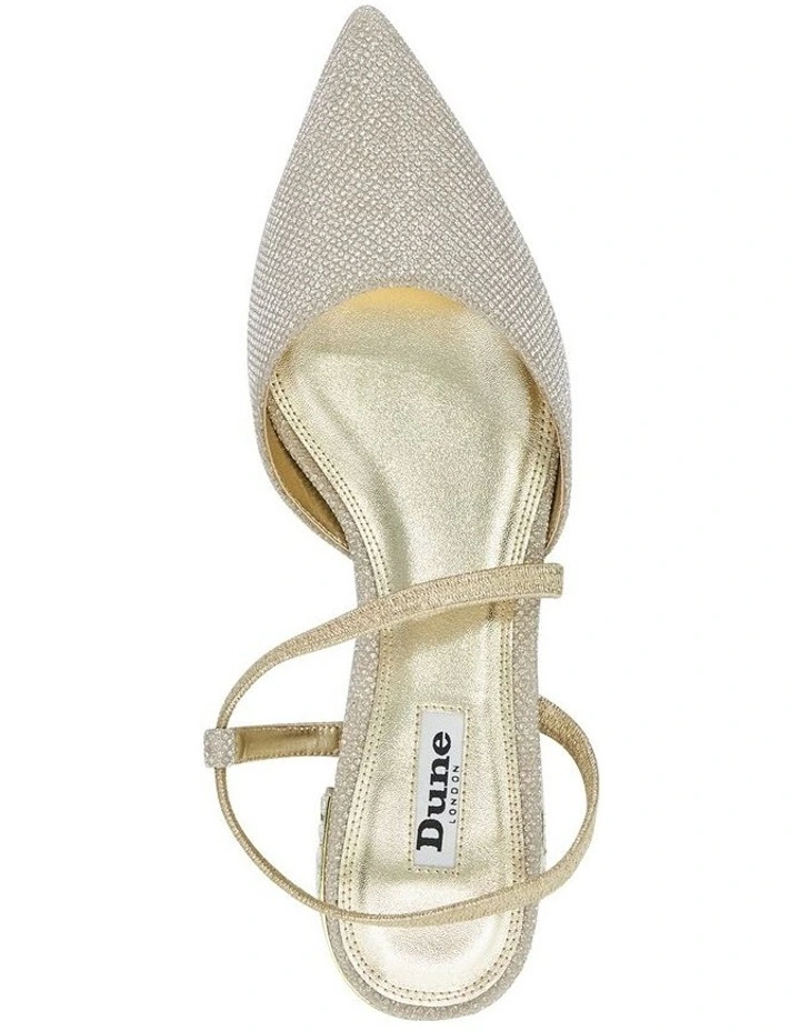 Harlem Slingback Flat in Gold image 4