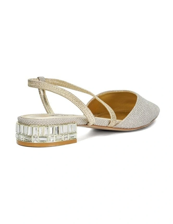 Harlem Slingback Flat in Gold image 5