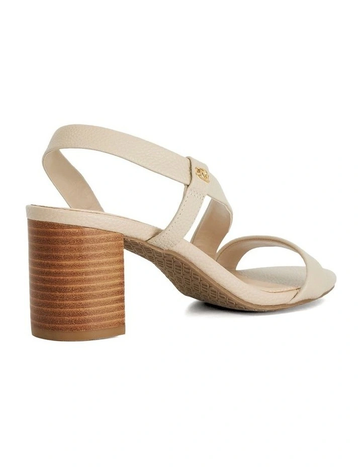 Jestered Heeled Sandal in Ecru image 4