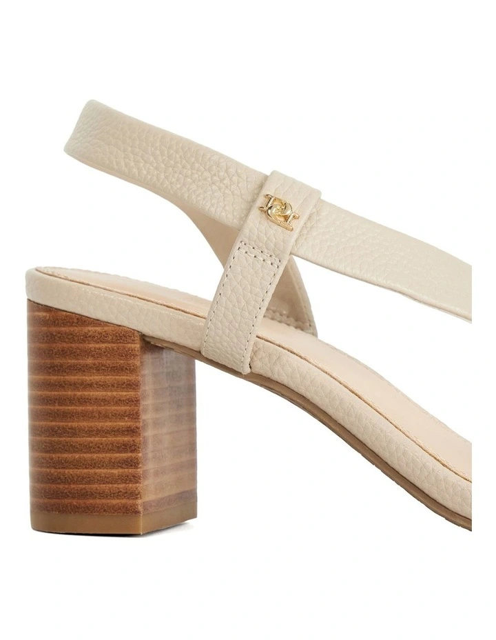 Jestered Heeled Sandal in Ecru image 5