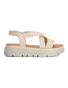 Lounge Flatform Sandals in Ecru