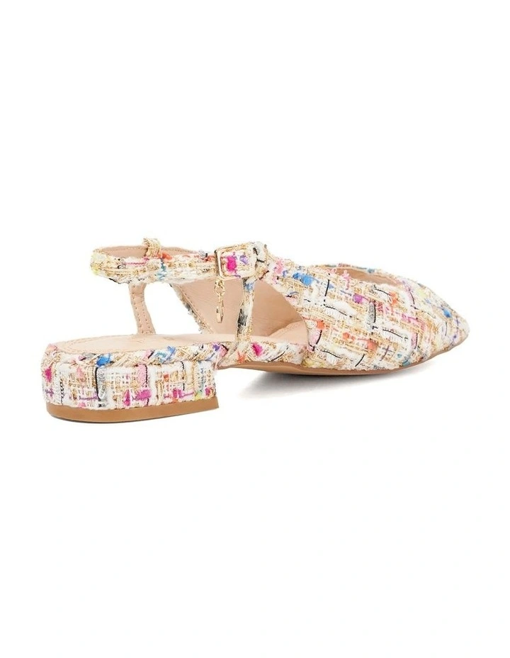 Hamptonns Slingback Flat Shoe in Multi image 4