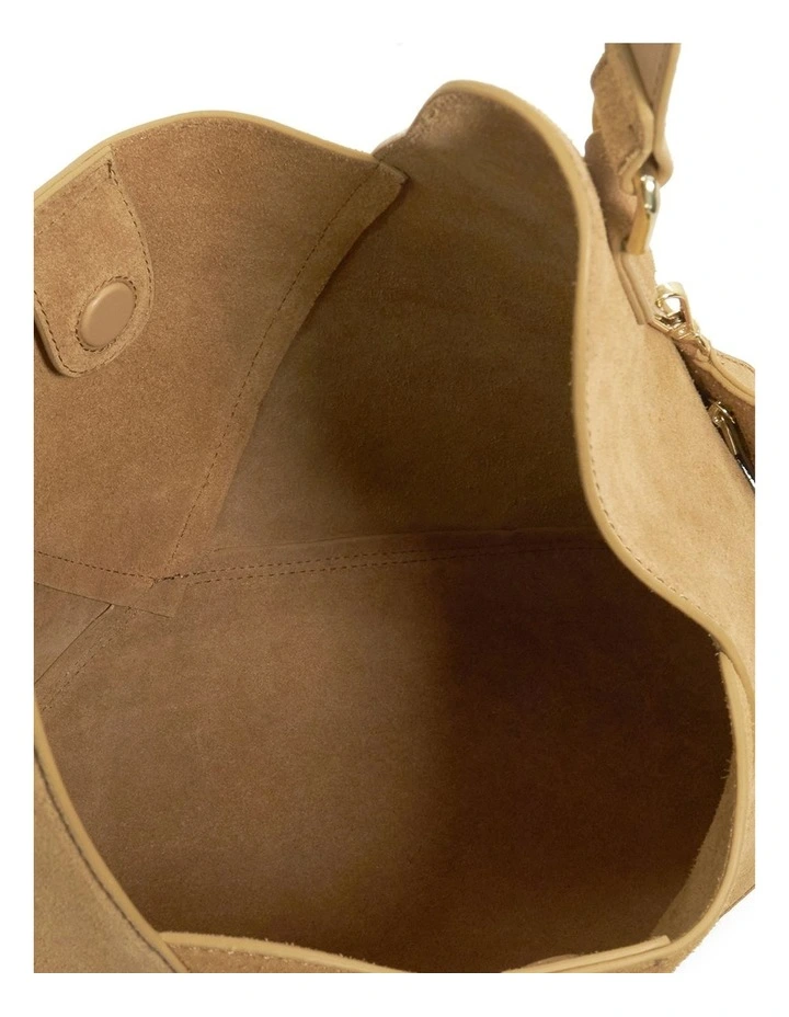 Dearest Slouch Tote In Tan image 4