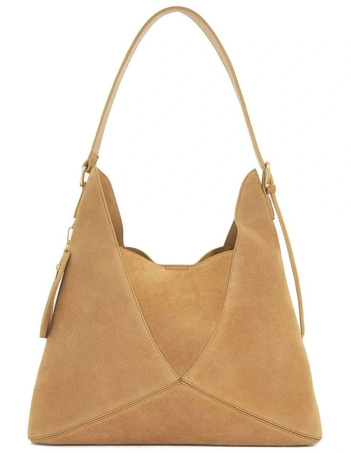 Dearest Slouch Tote In Tan image 5