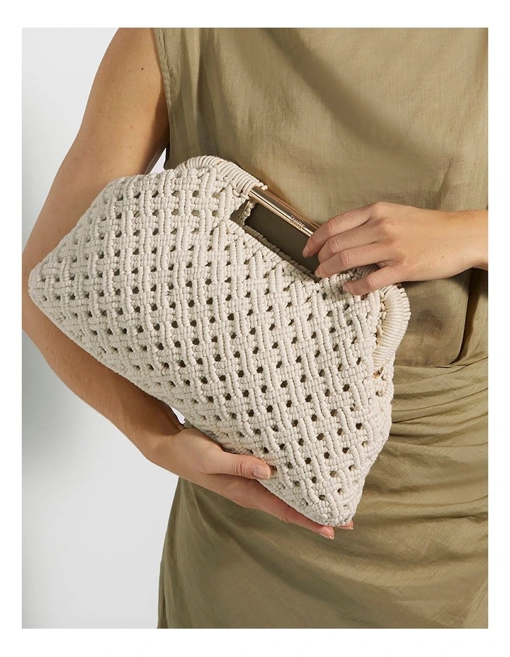 Elsabeth Clutch In Cream image 2