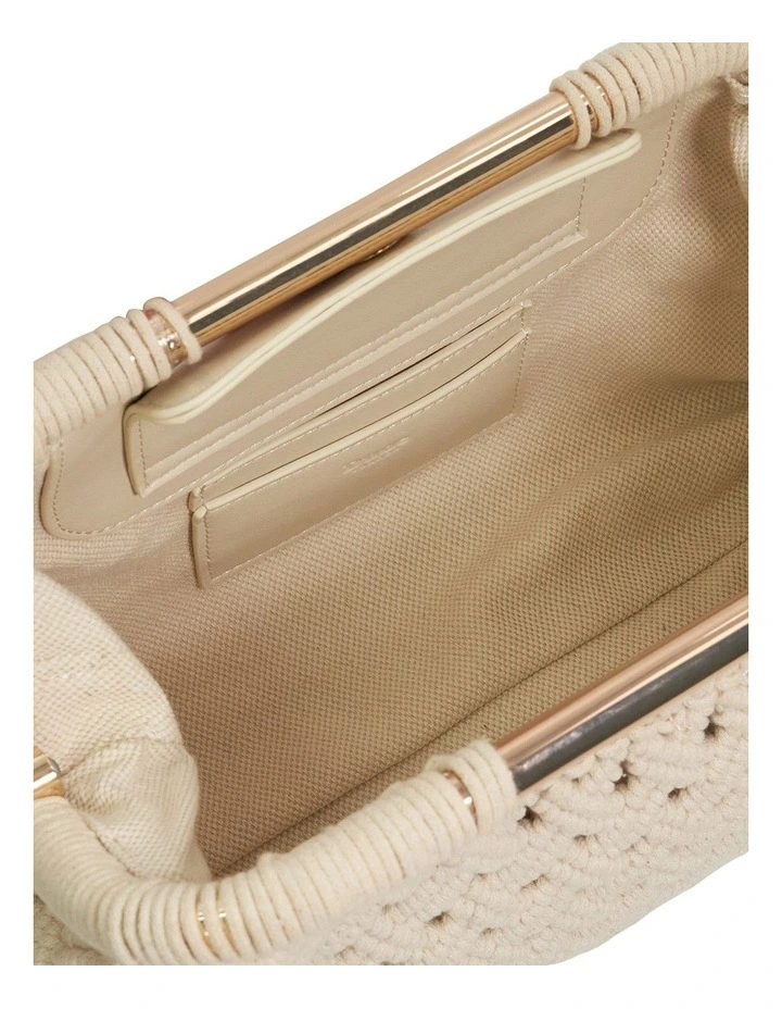 Elsabeth Clutch In Cream image 4