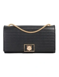 Serenities Crossbody Clutch In Black