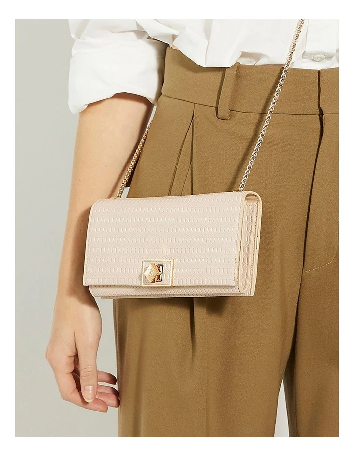 Serenities Crossbody Clutch In Ecru image 2