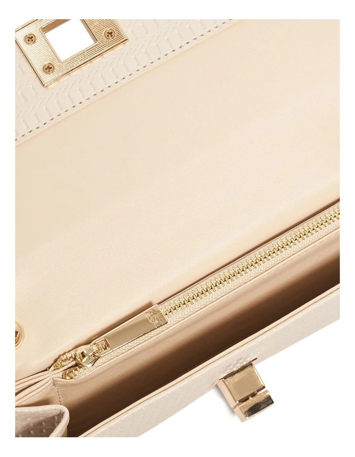 Serenities Crossbody Clutch In Ecru image 3
