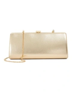 Belinda Tear Drop Clutch In Gold