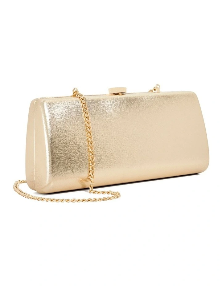 Belinda Tear Drop Clutch In Gold image 3