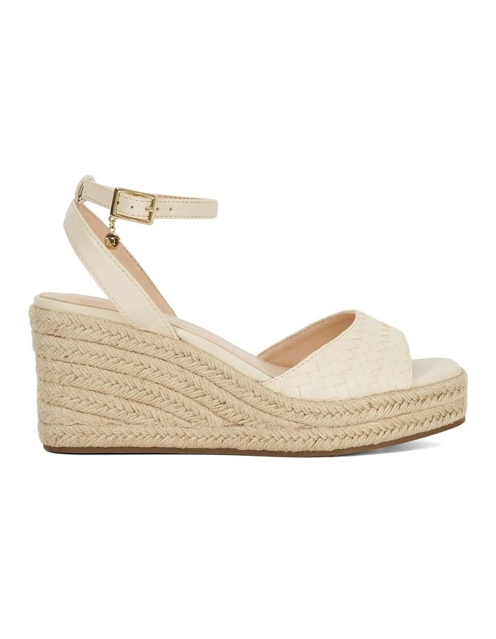 Kerries Wedge Sandal in Cream image 1