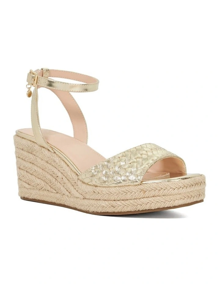 Kerries Wedge Sandal in Gold image 2