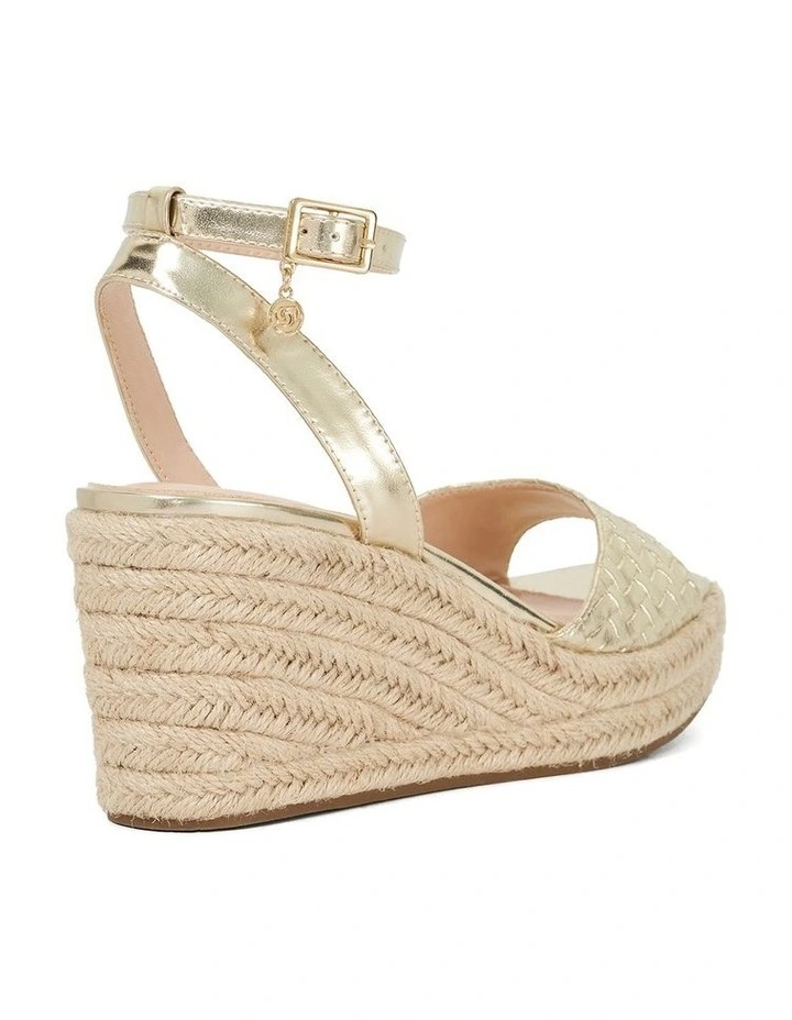 Kerries Wedge Sandal in Gold image 4