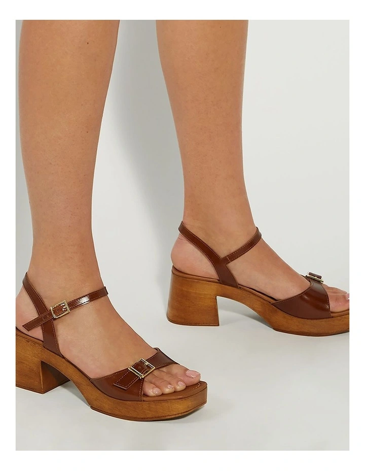 Jeane Low Mid Heel in Brown image 2