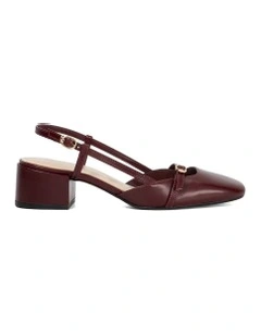 Definition Slingback Pump in Burgundy