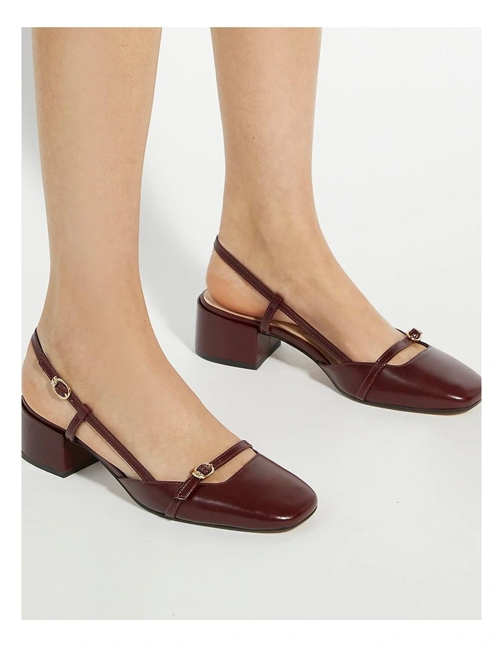 Definition Slingback Pump in Burgundy image 2