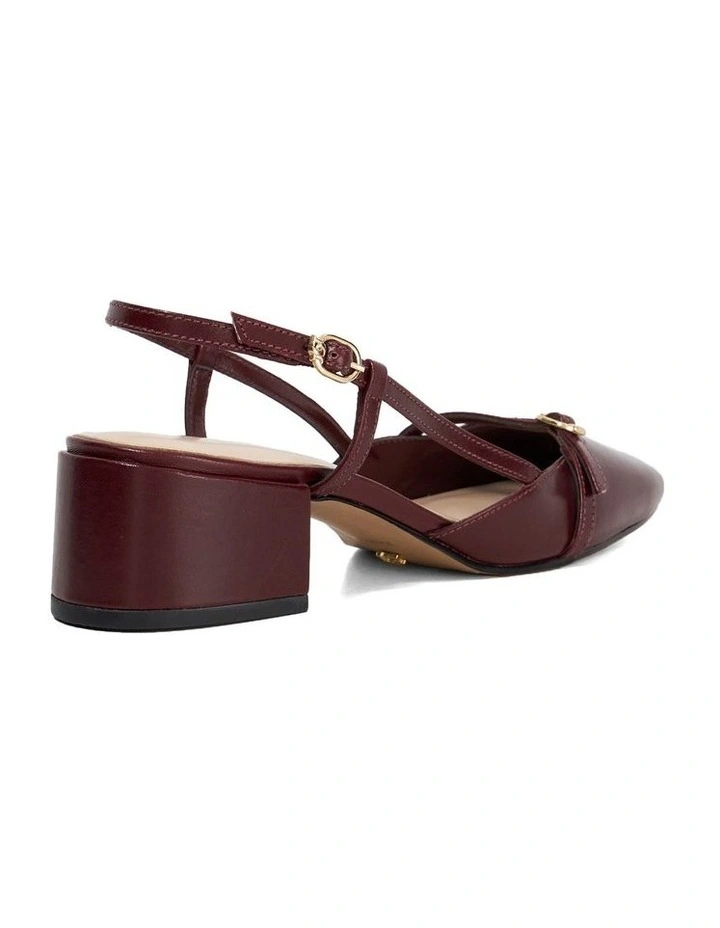 Definition Slingback Pump in Burgundy image 5