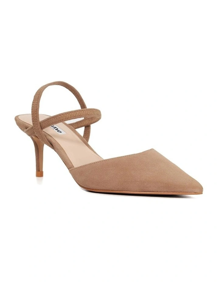 Classical Y Back Court Pumps in Caramel image 2