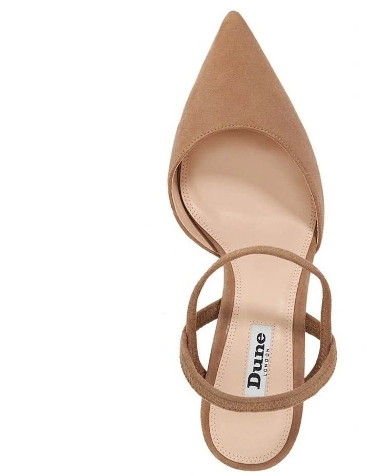 Classical Y Back Court Pumps in Caramel image 3