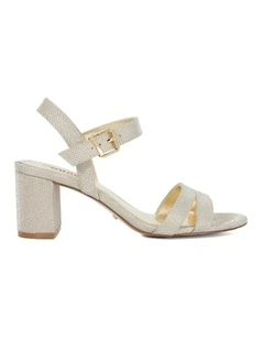 Merisa Heeled Sandal in Gold