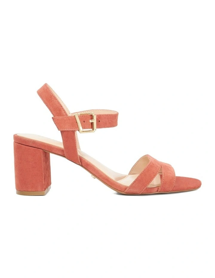 Merisa Heeled Sandal in Coral image 1