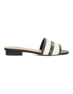 Lorenzo Flat Sandal in Black