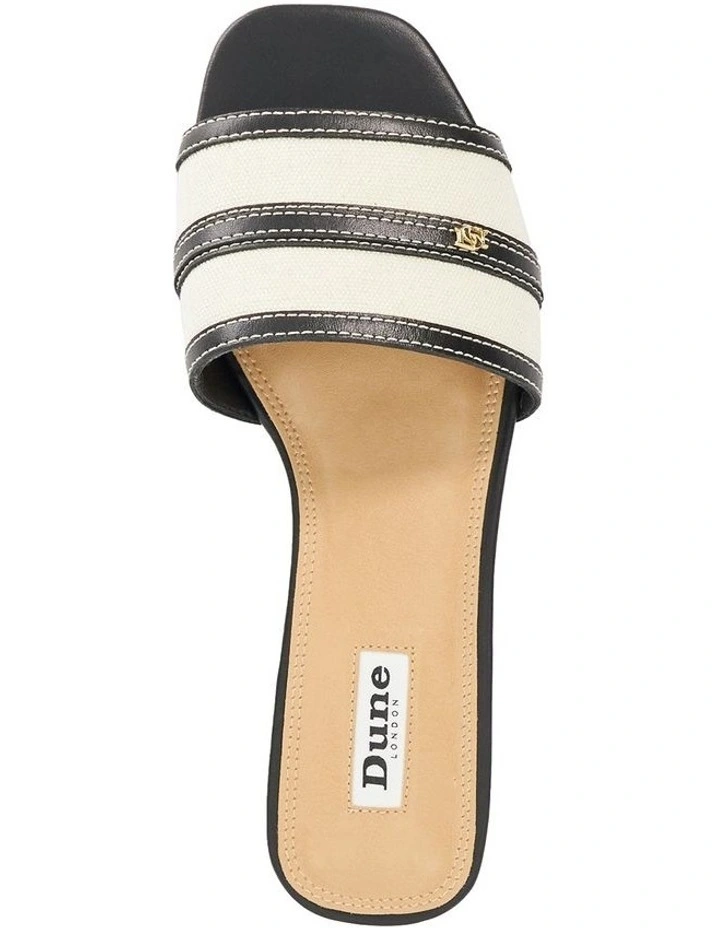 Lorenzo Flat Sandal in Black image 3