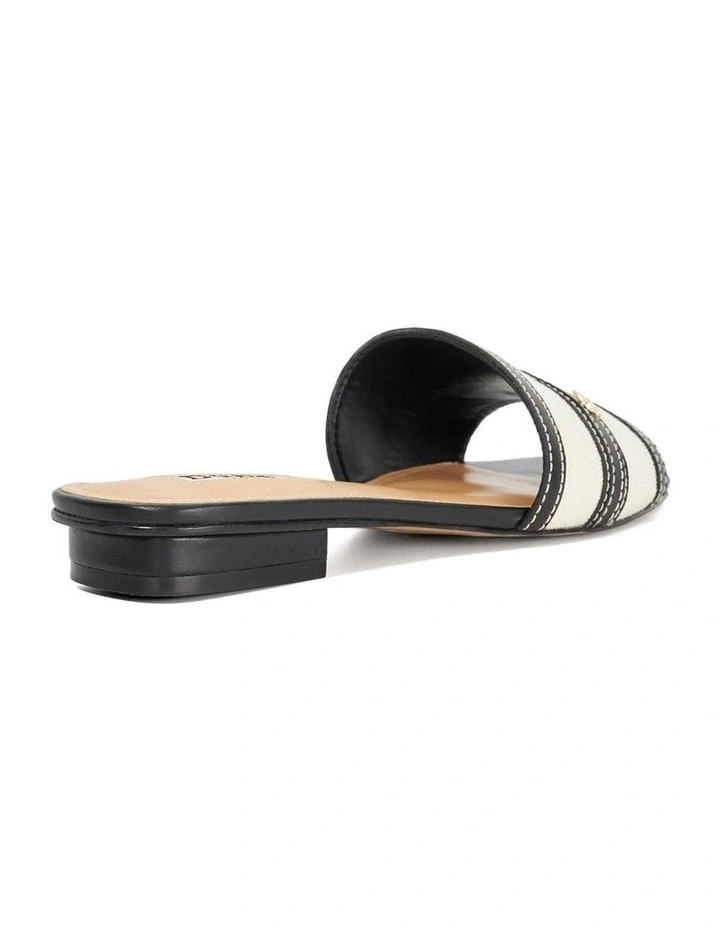 Lorenzo Flat Sandal in Black image 4