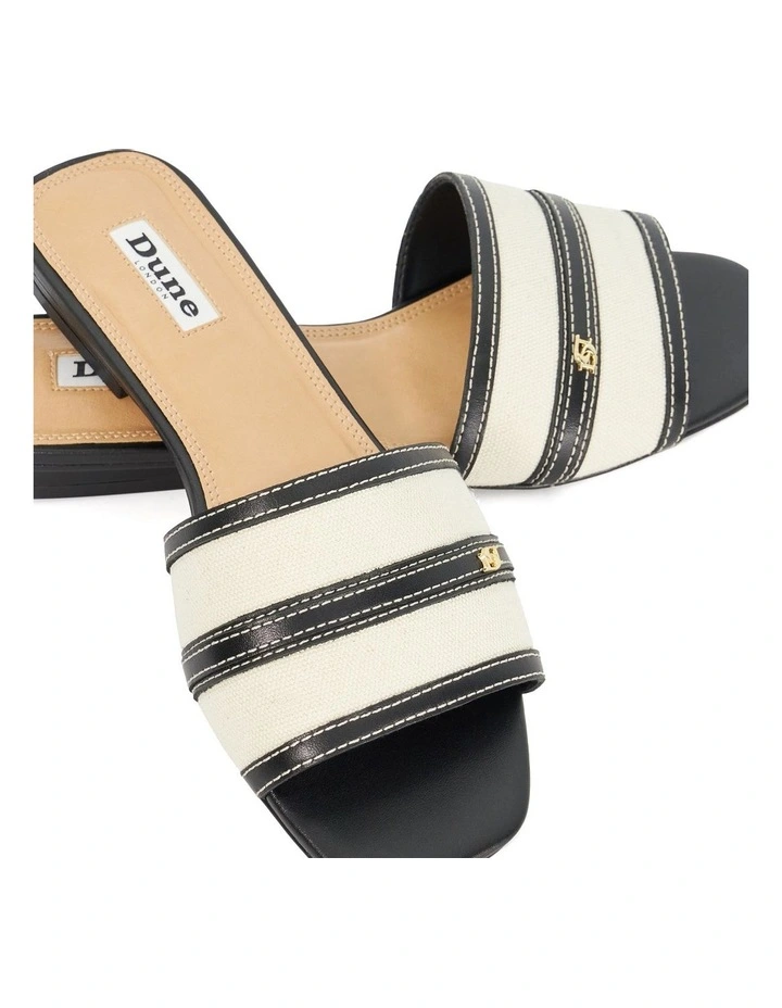 Lorenzo Flat Sandal in Black image 5