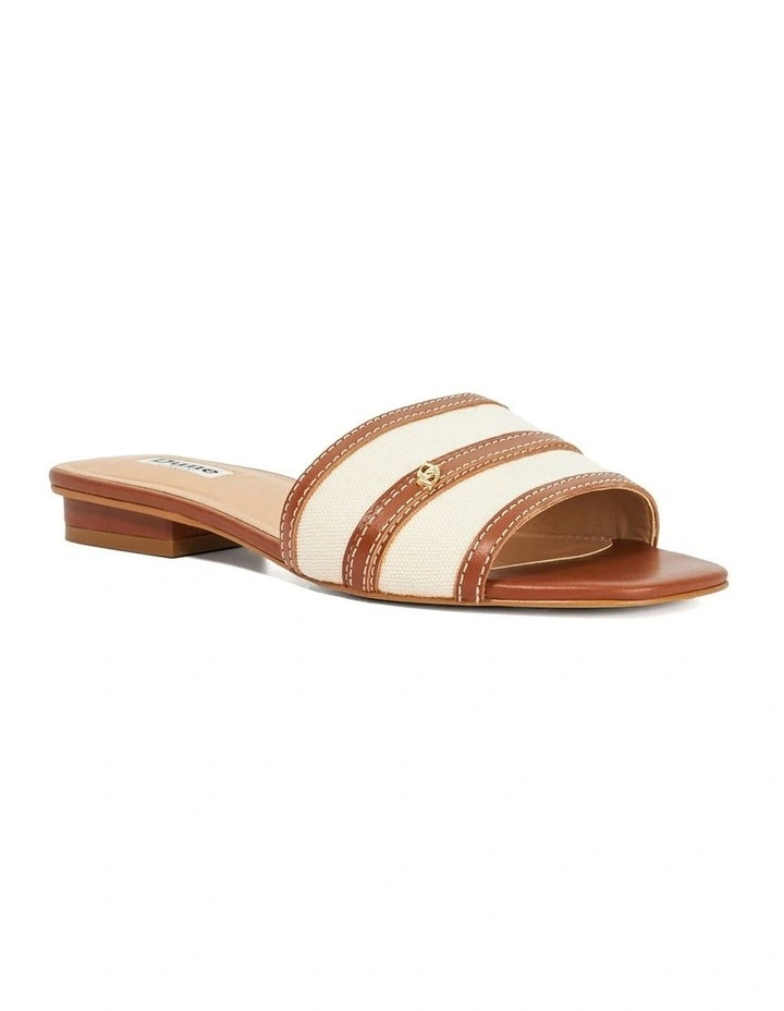 Lorenzo Flat Sandal in Tan image 2