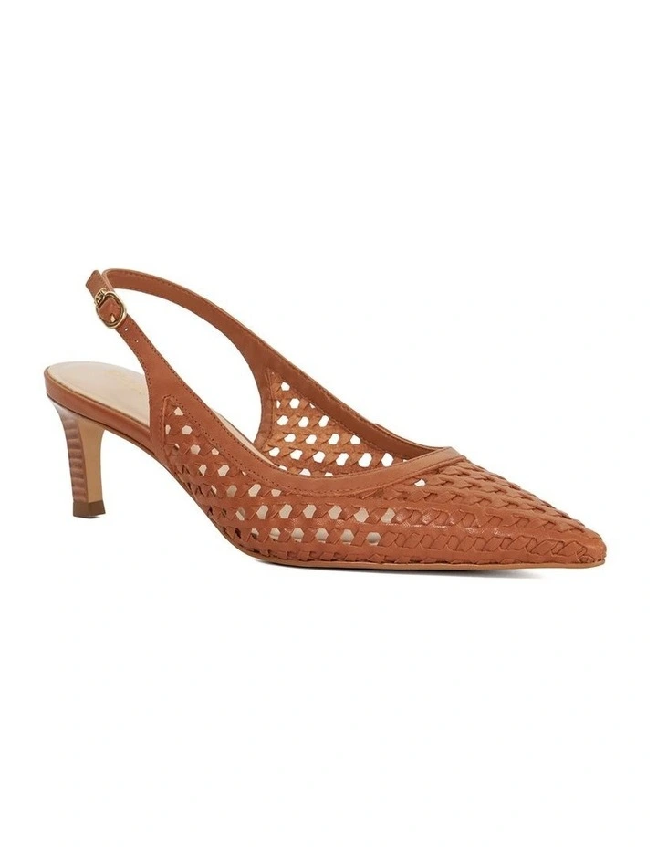 Divided Kitten Slingback in Tan image 2