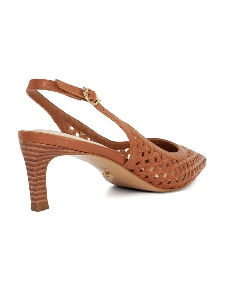 Divided Kitten Slingback in Tan image 4
