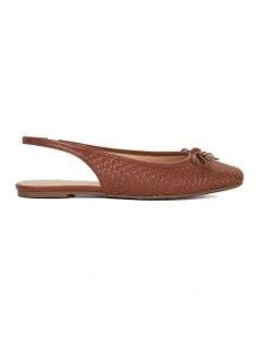 Harries Slingback Flat in Tan