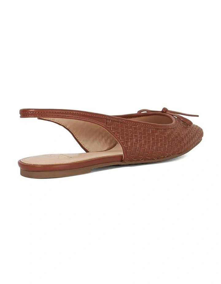 Harries Slingback Flat in Tan image 4