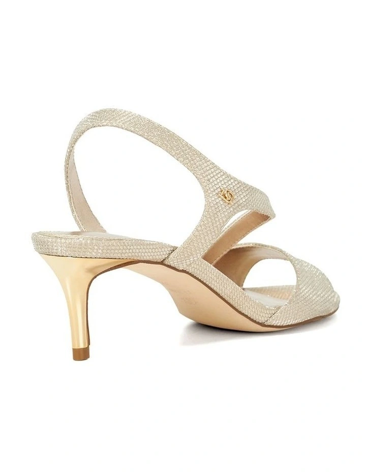 Mooching Kitten Heel in Gold image 4