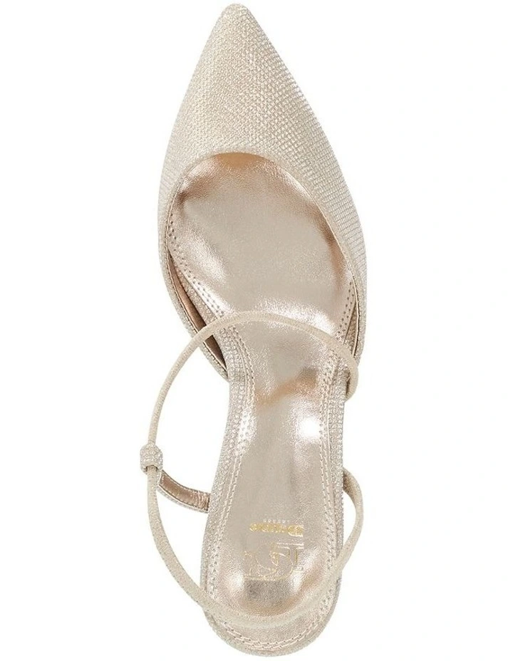 Chasing Slingback Court in Gold image 3