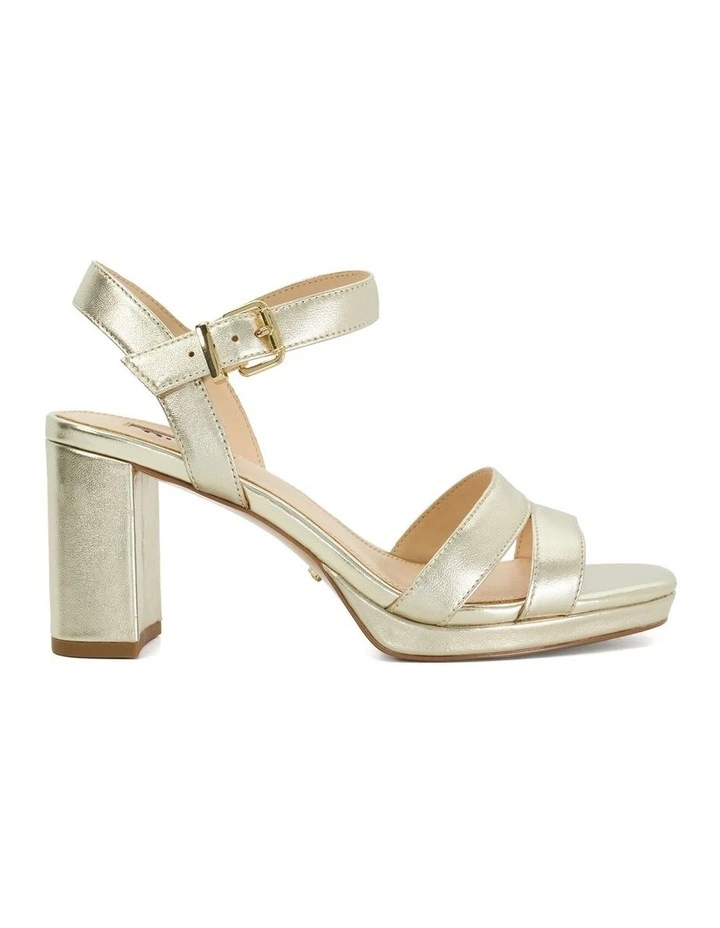 Manifesting Heeled Sandal In Gold image 1