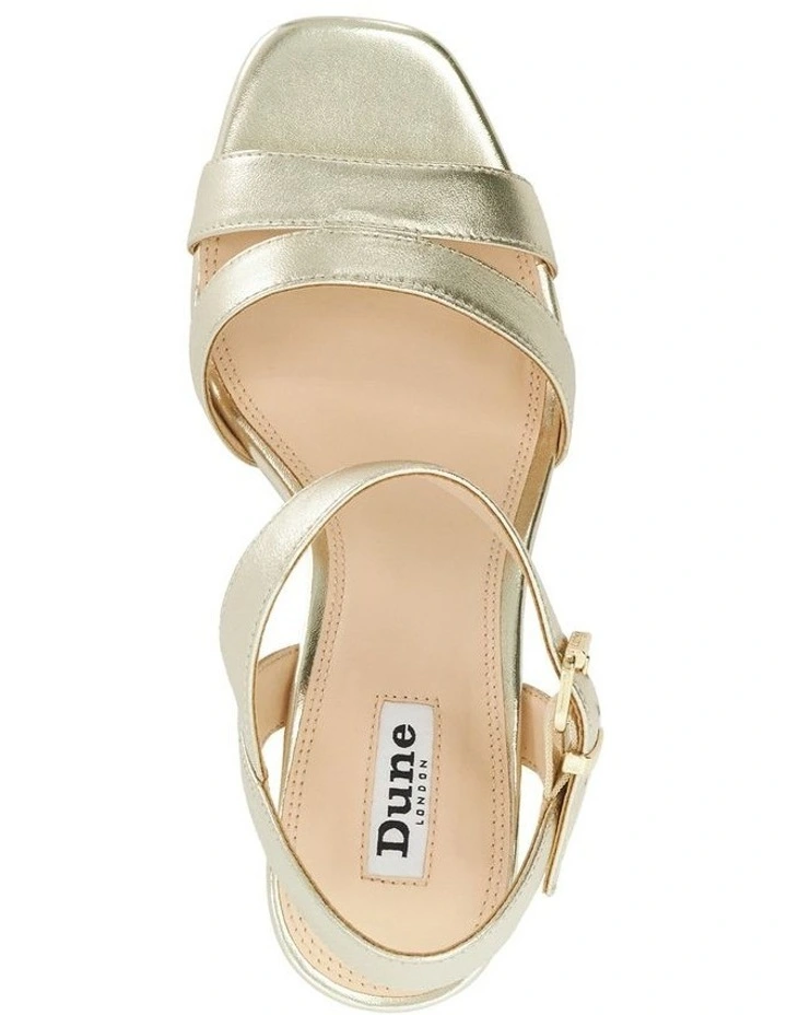 Manifesting Heeled Sandal In Gold image 3