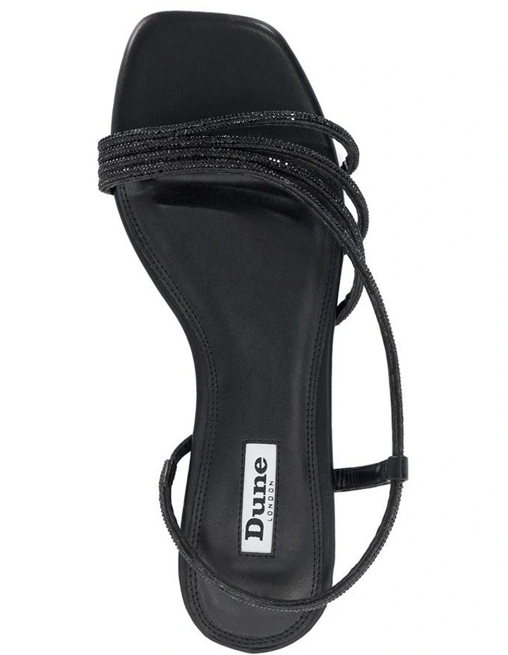 Natalia Flat Sandal in Black image 3