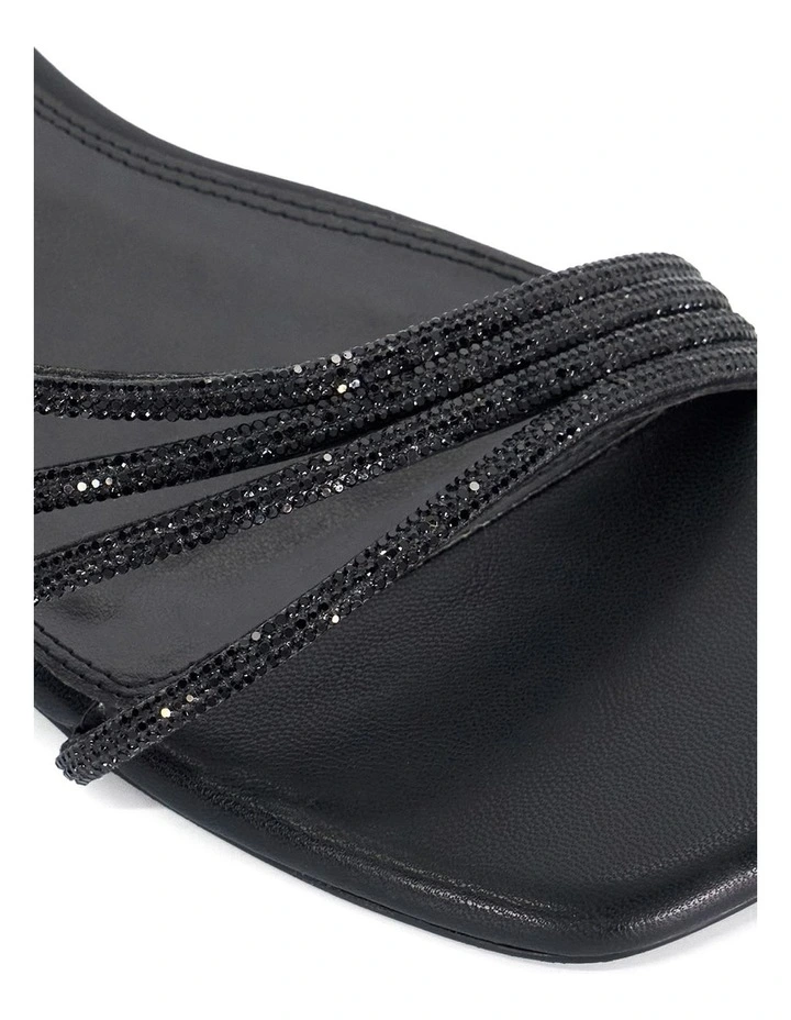 Natalia Flat Sandal in Black image 5
