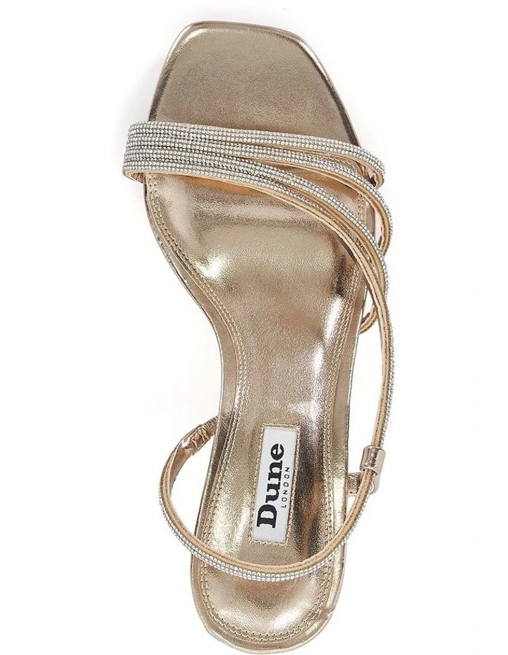 Matilda Heeled Sandal in Gold image 3