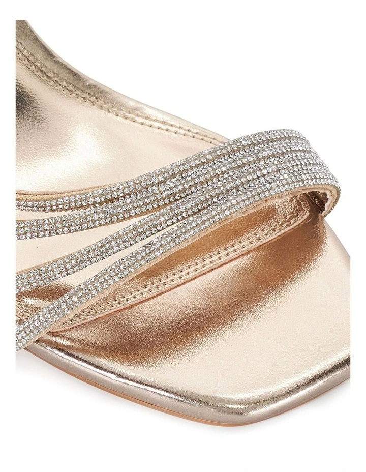 Matilda Heeled Sandal in Gold image 5