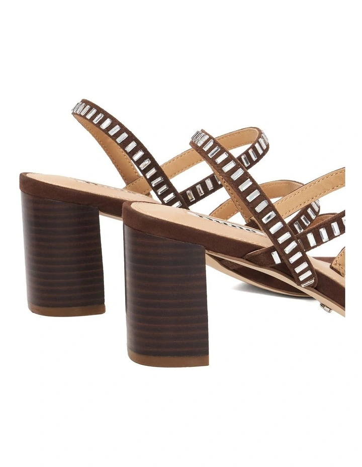 Jameson Heeled Sandal In Brown image 5