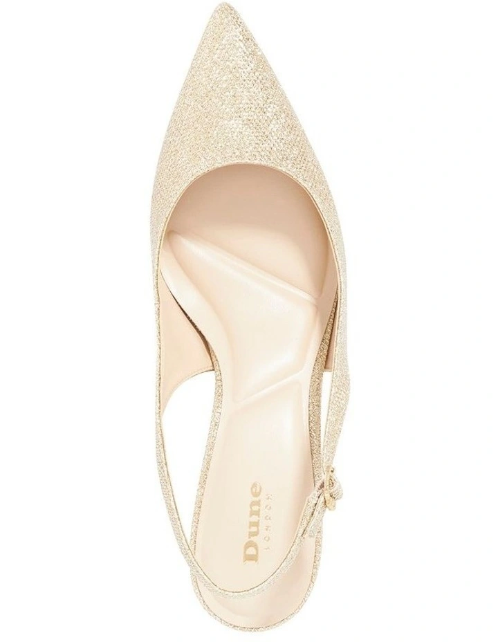 Slingback Pump in Gold image 3
