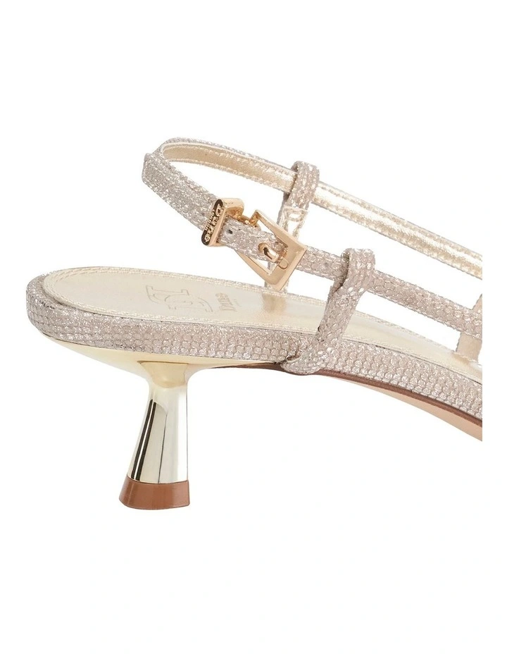 Milas Heeled Sandal in Gold image 5