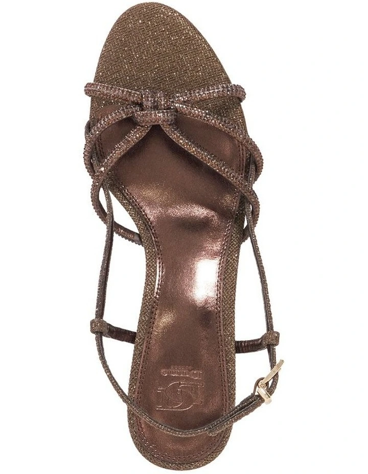 Milas Heeled Sandal in Brown image 3